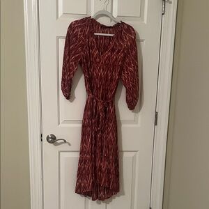 Elegant Pink Patterned Dress